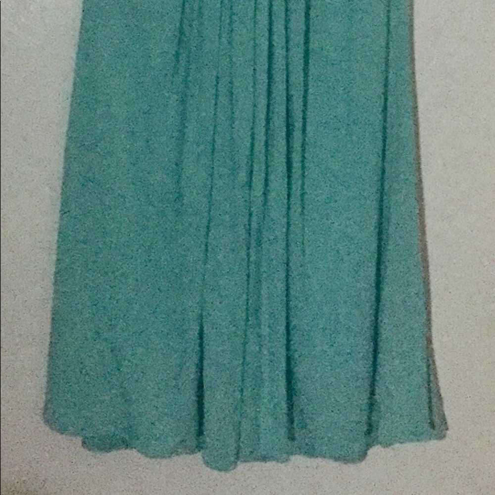 Y2K Designer Sky brand romantic sky blue crystal fleurdelis halterdress- XS/0-2 - Picture 3 of 8